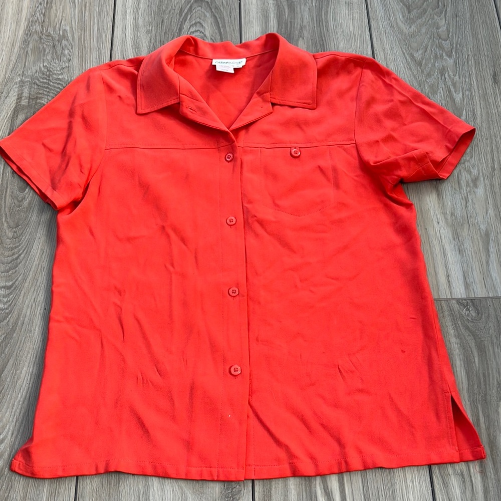 Cold Water creek 100% silk blouse small